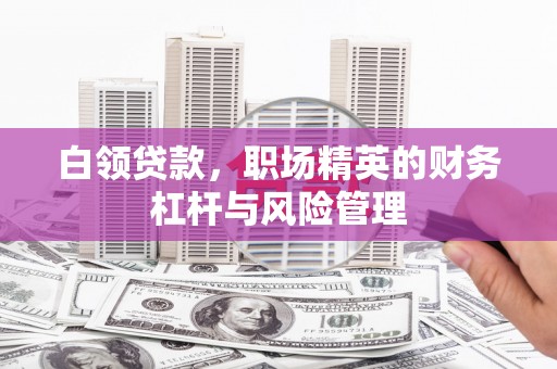 金坛白领贷款，职场精英的财务杠杆与风险管理