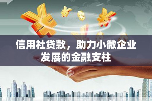 昂昂溪信用社贷款，助力小微企业发展的金融支柱