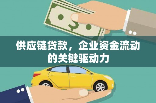 平舆供应链贷款，企业资金流动的关键驱动力