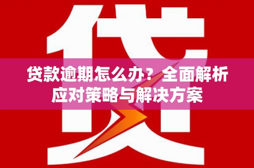 天水贷款逾期怎么办？全面解析应对策略与解决方案