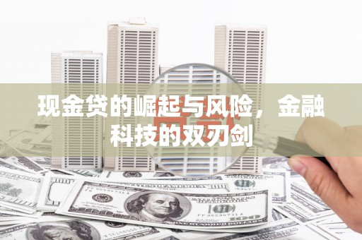 始兴现金贷的崛起与风险，金融科技的双刃剑
