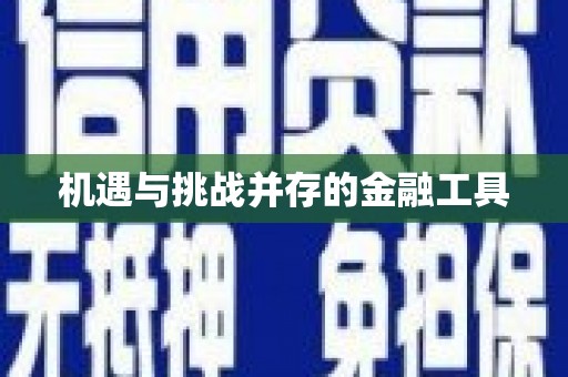 马关机遇与挑战并存的金融工具