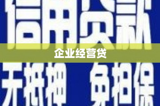 武隆企业经营贷