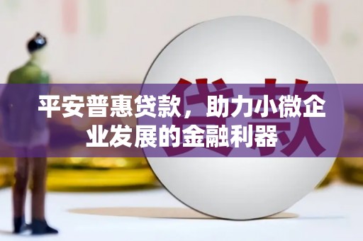 蒲城平安普惠贷款，助力小微企业发展的金融利器