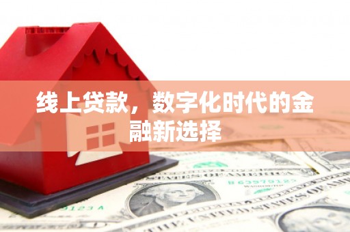 武陟线上贷款，数字化时代的金融新选择