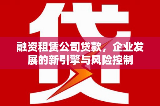 当阳融资租赁公司贷款，企业发展的新引擎与风险控制