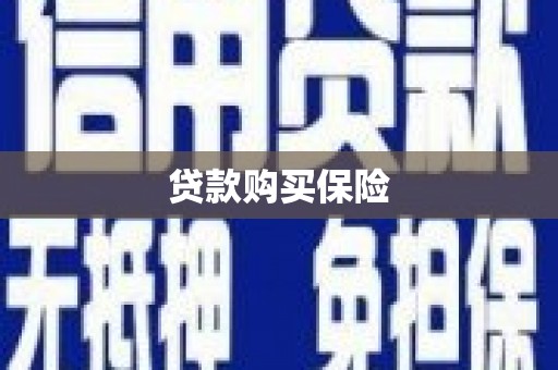 东西湖贷款购买保险