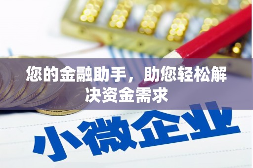 站前您的金融助手，助您轻松解决资金需求