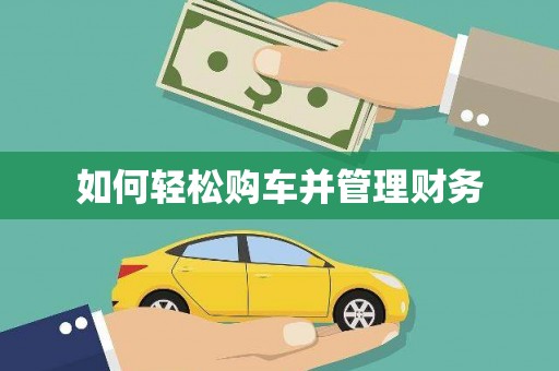 双桥如何轻松购车并管理财务