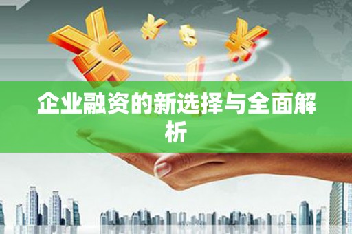略阳企业融资的新选择与全面解析