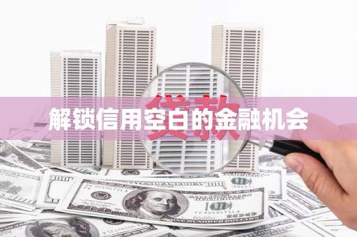正宁解锁信用空白的金融机会
