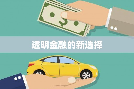 浈江透明金融的新选择