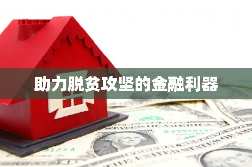 小港助力脱贫攻坚的金融利器